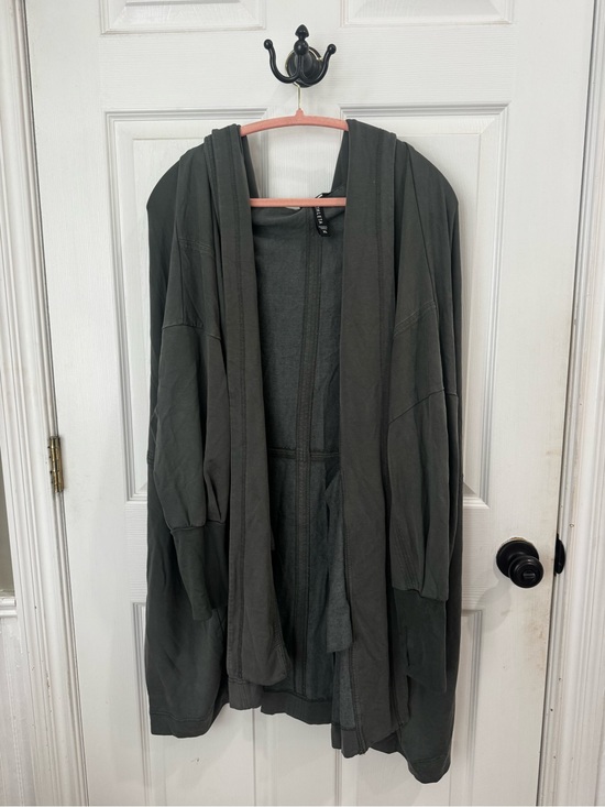 Athleta Jackets & Blazers - Athleta Grey Open-Front Draped Jacket